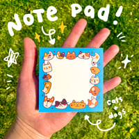 Image 1 of Cats and Dogs Notepad