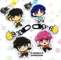 Image 1 of Ranma 1/2 Keychains! Akane, Ranma and Ryoga