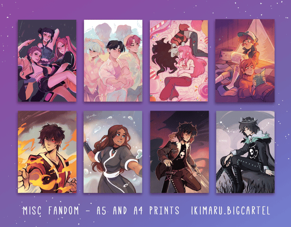 Image of Misc A5 and A4 Prints