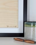 Look for the positives - Engraved Wooden Affirmations
