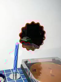 Red Wavy Mirror  