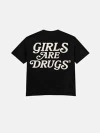 Image 2 of GIRLS ARE DRUGS® TEE - "SLOW MOTION IS BETTER THAN NO MOTION" - BLACK