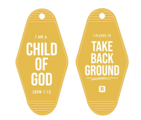 TAKE BACK GROUND Keychain