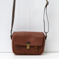Image 1 of Point and Shoot in vintage brown with very dark brown strap