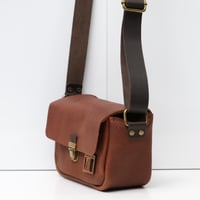 Image 4 of Point and Shoot in vintage brown with very dark brown strap