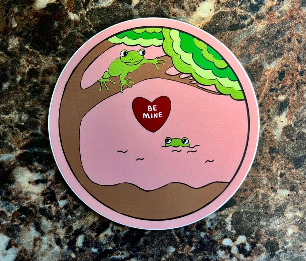 Image of Froggy Be Mine Sticker