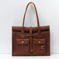 Image 1 of Roll Top Work Tote midi