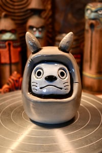 Image 1 of My Neighbor Daruma Mug Glossy Grey