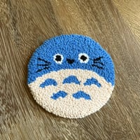 Image 1 of Blue Totoro Mug Rug Coaster