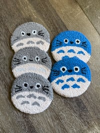 Image 3 of Blue Totoro Mug Rug Coaster
