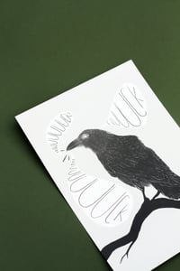 Image 2 of A5 Art Print - Fuck Crow