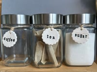 Image 2 of Little Scallop tea coffee sugar tags, set of 3.