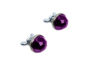 Image 1 of Jewled Glass License Plate Reflector Bolts 