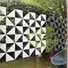 Fensterfolie mit Dreiecken, 45 cm hoch