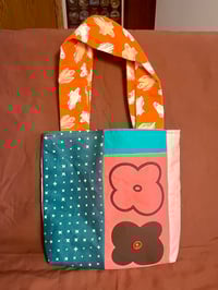 Image 1 of tote with flower print