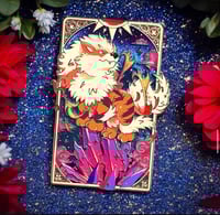 Fire Puppy Enamel Pin