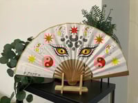 Image 2 of Spooky Eyes Folding Fan