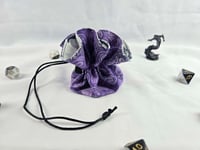 Image 2 of Medium Dice Bag - Purple Swirl