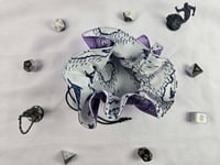 Image 3 of Medium Dice Bag - Purple Swirl