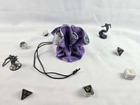 Image 1 of Medium Dice Bag - Purple Swirl
