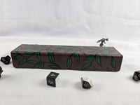 Image 2 of Deluxe Leatherette Dice Case - Brown Leaf