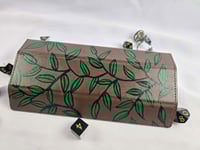 Image 3 of Deluxe Leatherette Dice Case - Brown Leaf