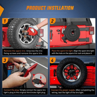 Image 4 of Nilight Spare Tire Rope Light Wheel