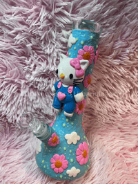Image 7 of Hi Kitty Glow In The Dark Glass Bong