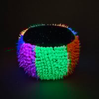 Image 8 of Skull trinket bowl * rainbow glow spikes*