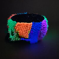 Image 6 of Skull trinket bowl * rainbow glow spikes*