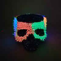 Image 5 of Skull trinket bowl * rainbow glow spikes*