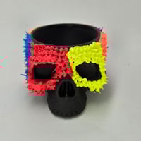 Image 1 of Skull trinket bowl * rainbow glow spikes*