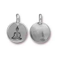 Image 2 of 2 TierraCast Small Buddha Charm pcs Choose Your Color