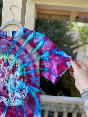 Image of SMALL Godzilla Be Gay Do Crime Tie Dye Shirt 3