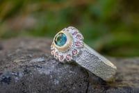 Image 2 of 'telo; no.12b' - Recycled silver and 9ct ring with sapphire