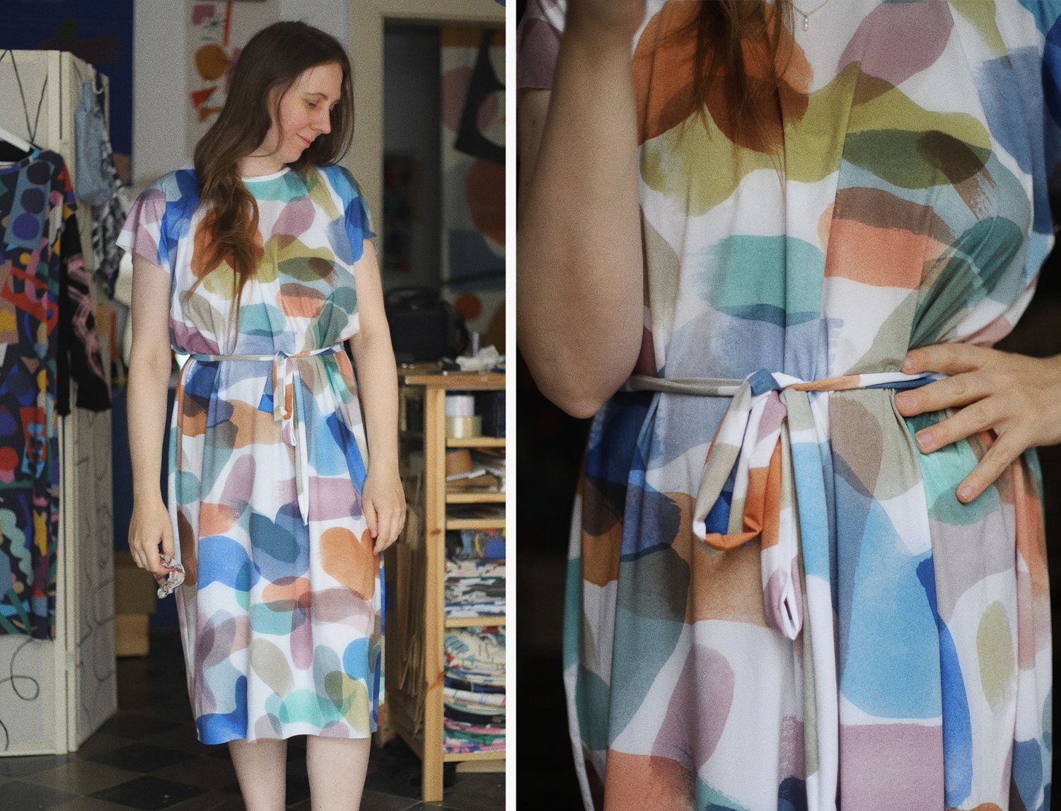 Image of COLOR STROKES LOOSE DRESS