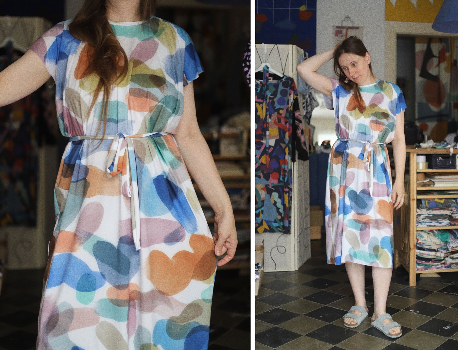Image of COLOR STROKES LOOSE DRESS