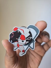 Image 4 of Red Paladin Sad Sticker
