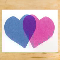 Image 1 of 2 HEARTS MINI GREETING CARD (SINGLE OR BOX OF 6)