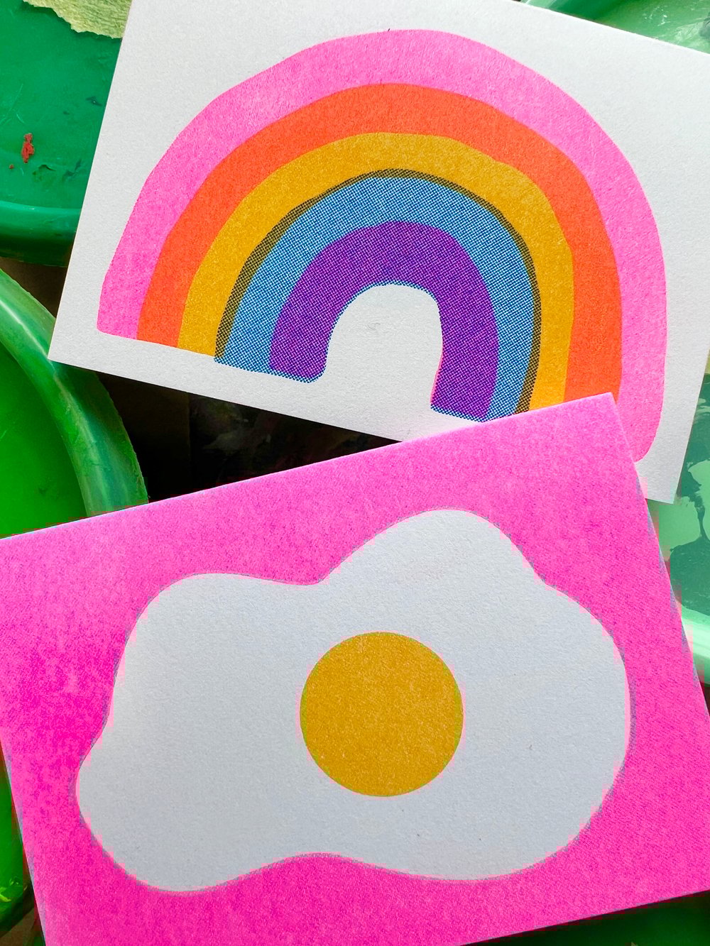 FRIED EGG MINI GREETING CARD (SINGLE OR BOX OF 6)