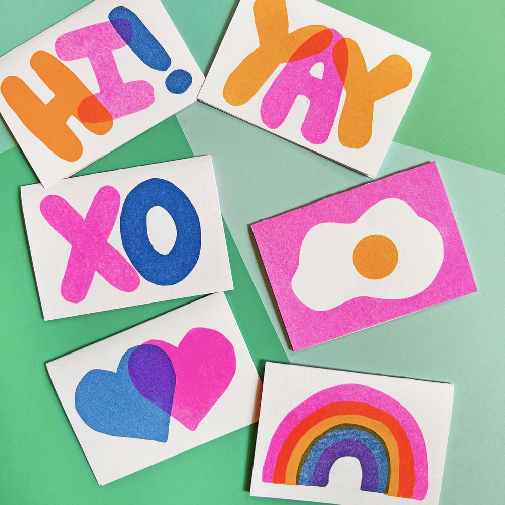 RAINBOW MINI GREETING CARD (SINGLE OR BOX OF 6)