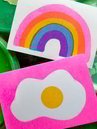 Image 2 of RAINBOW MINI GREETING CARD (SINGLE OR BOX OF 6)