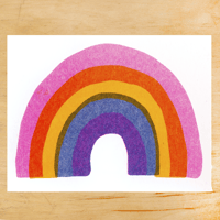 Image 1 of RAINBOW MINI GREETING CARD (SINGLE OR BOX OF 6)