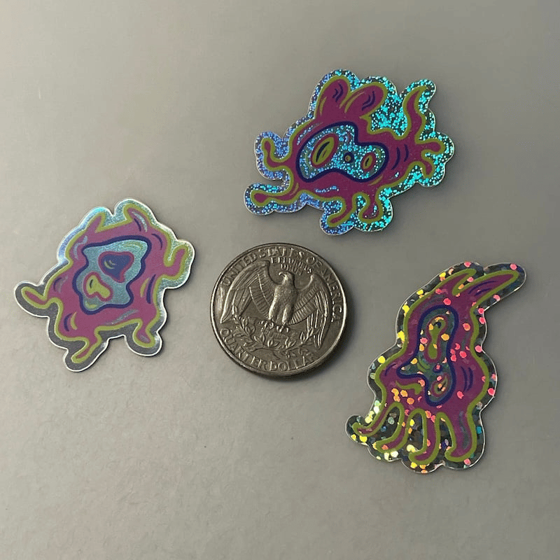 Image of Mini Creature Sticker Trio