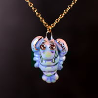Blue Lobster Necklace