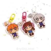 Image 1 of Fruits Basket: Tohru, Kyo and Yuki keychains