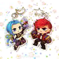Image 1 of Jinx and VI keychains!