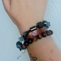 Image 4 of Geometric Hematite Bracelet