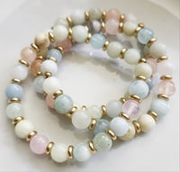 Image 1 of Morganite Stretch Bracelets
