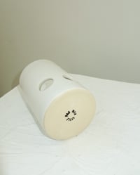Image 7 of Cut-Out Vase in White Satin